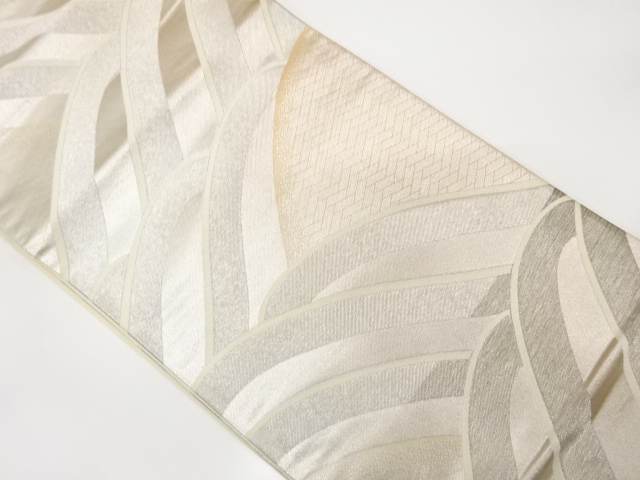 アンティーク　波模様織り出し袋帯（材料）